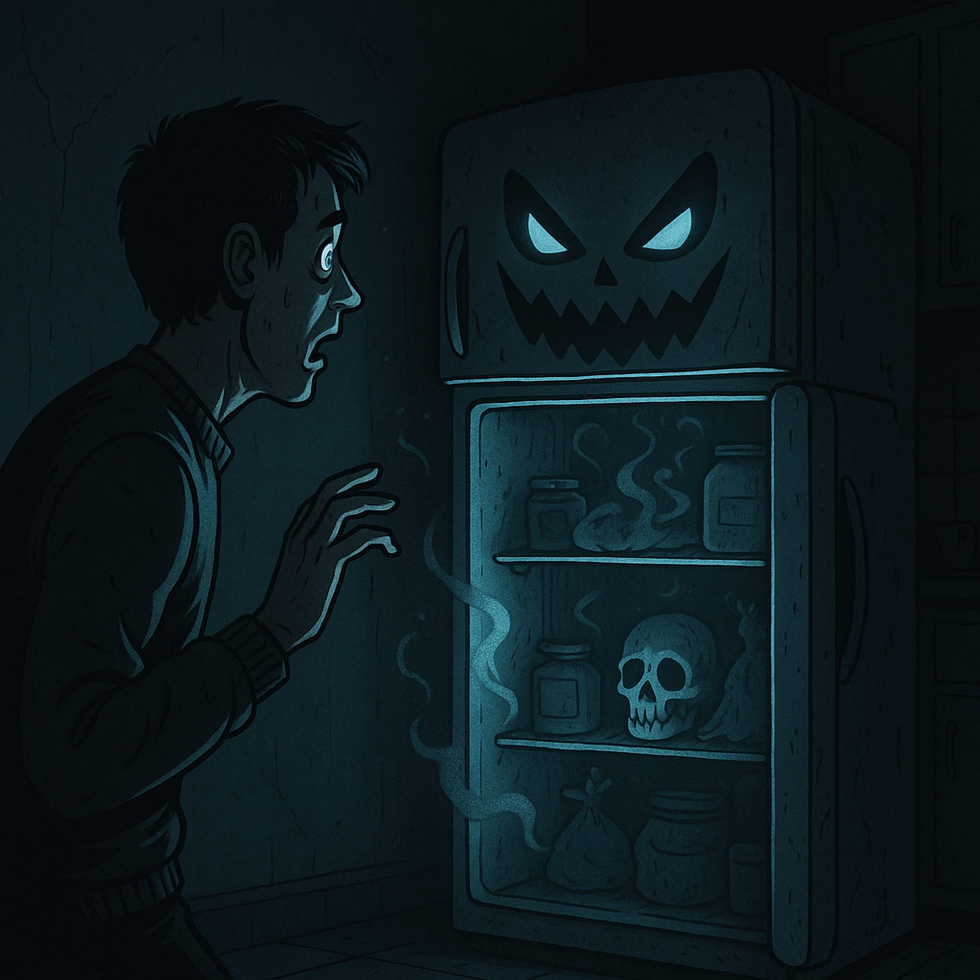 Nacht des verfluchten Kühlschranks