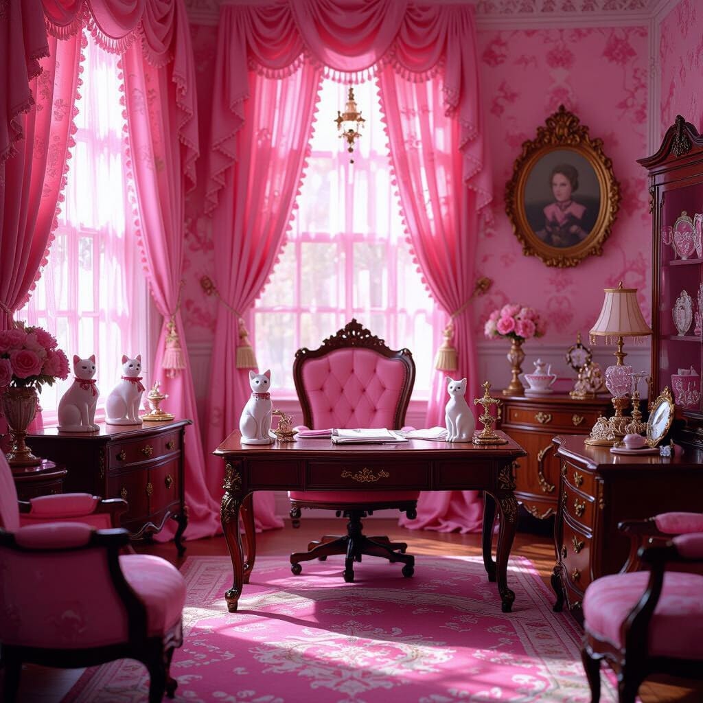 Pink-Tag / Tag der Farbe Pink